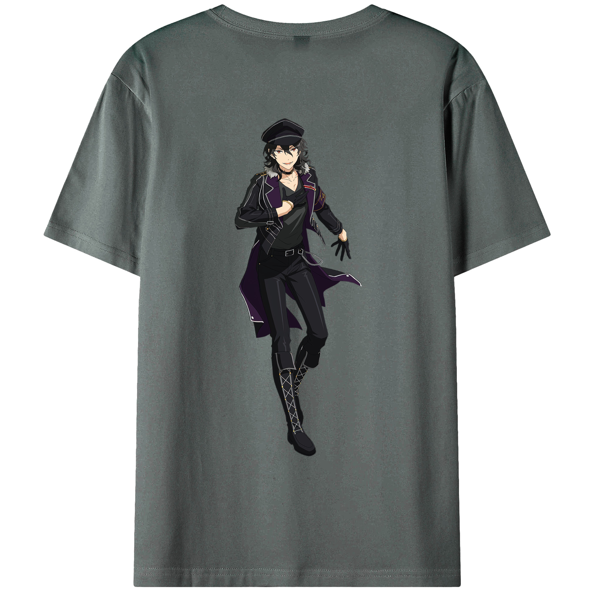 （画像用） あんさんぶるスターズ! Ensemble Stars 綿100％ メンズ半袖Tシャツ（バックプリント） 通気性